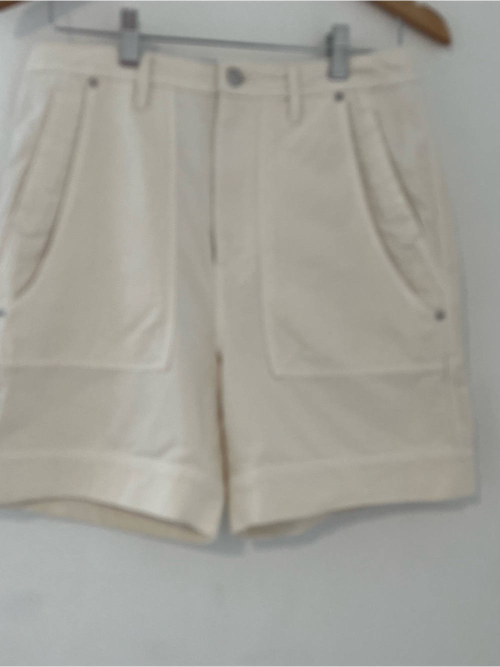 We The Free Women’s Cream Effortless Casual High-Rise Utility Shorts - NWT